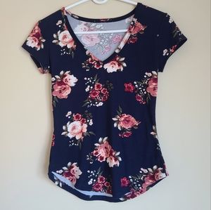 Floral Short Sleeve Top